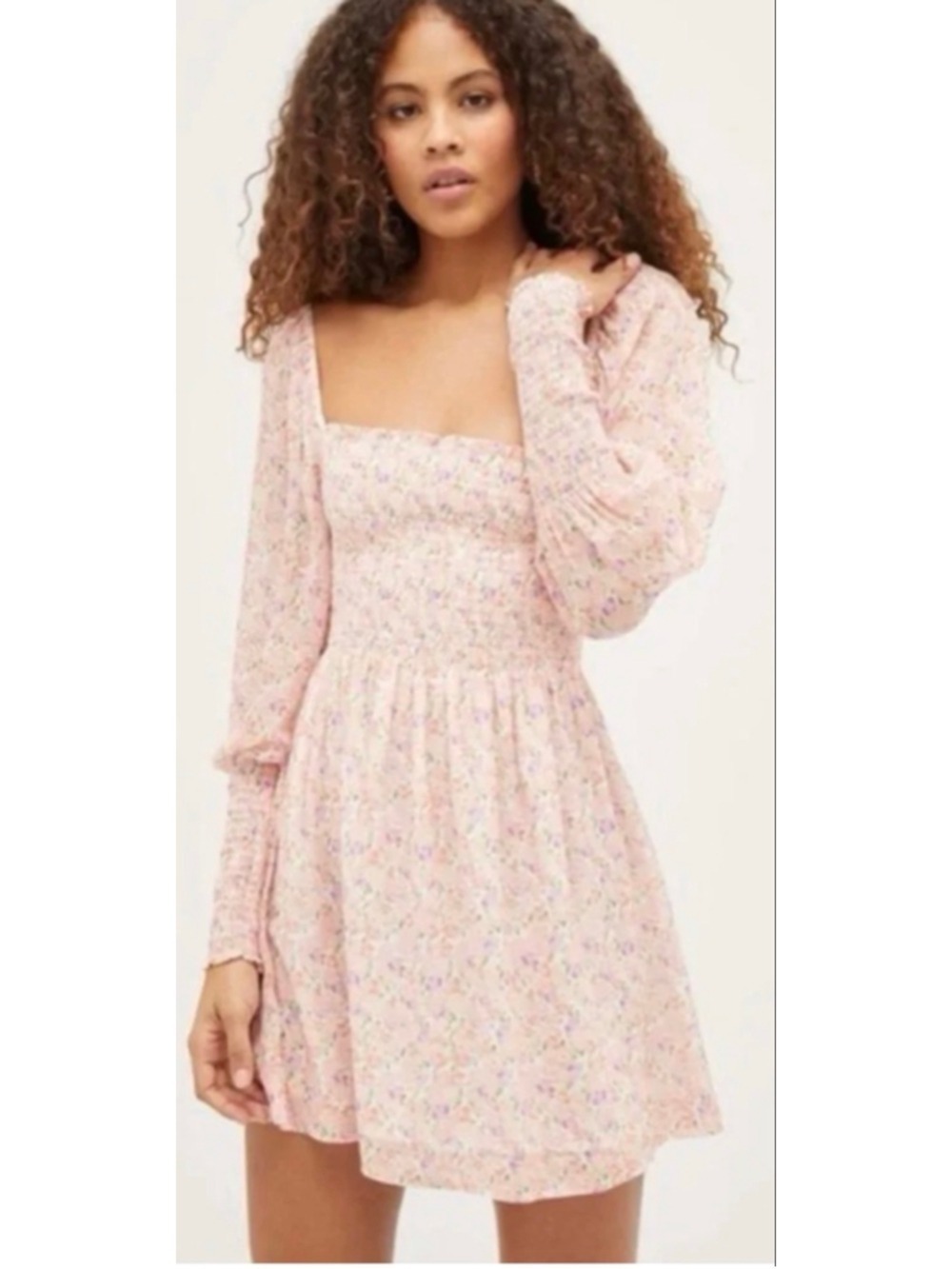 Women's Hill House Home Pink Floral Grace Pansy Mini Dress XL